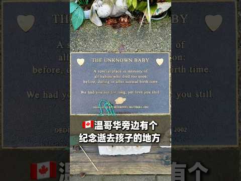 🇨🇦溫哥華旁邊有個紀念逝去孩子的地方 #孩子 #媽媽的愛 #加拿大生活 #情感 #寶貝 #溫哥華三木 @yyds3mu